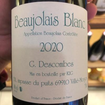 Beaujolais Blanc G. Descombes
